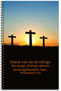 3 Crosses - Personalized Journal