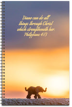 Load image into Gallery viewer, Elephant Sunrise - Personalized Journal