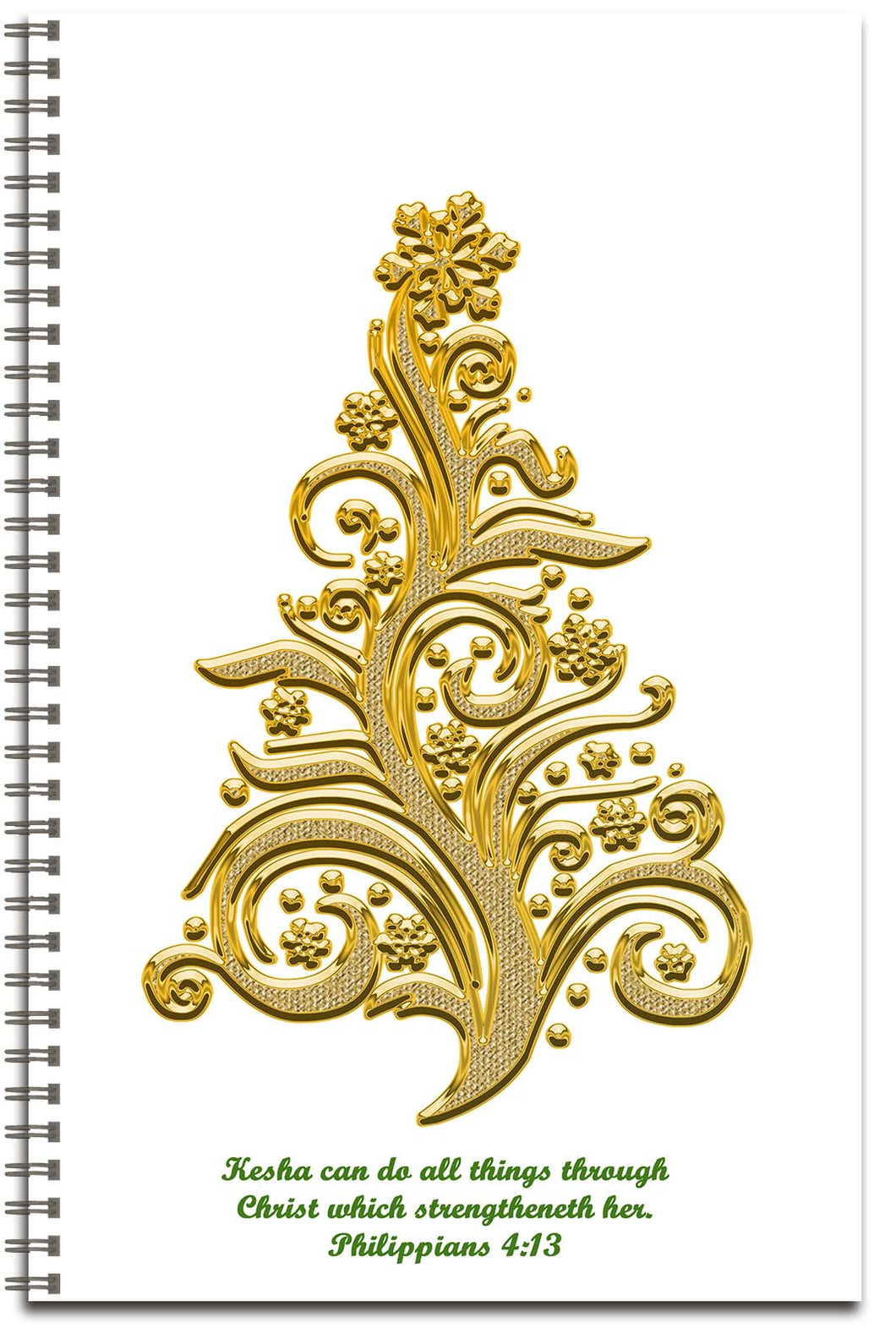 Golden Christmas - Personalized Journal