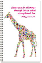 Load image into Gallery viewer, Mosaic Giraffe - Personalized Journal