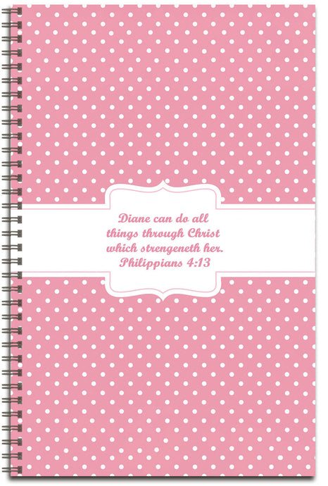 Pink Polka Dots - Personalized Journal