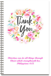 Thank You - Personalized Journal