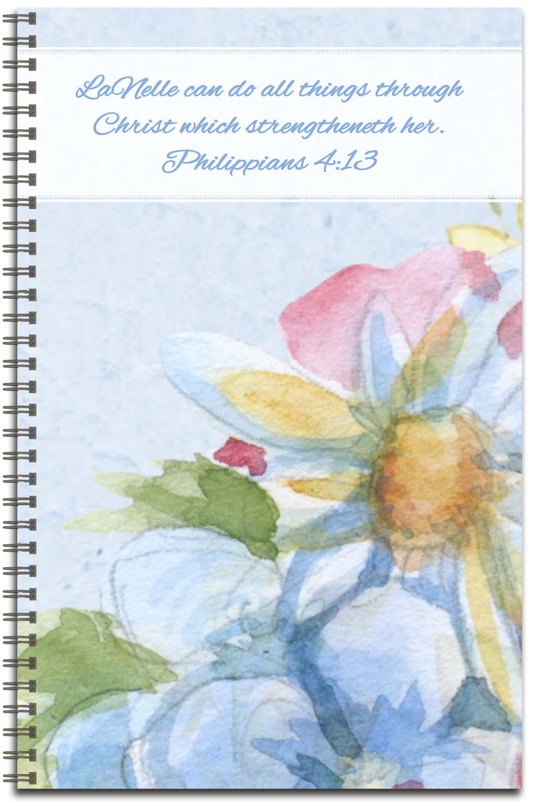 Watercolor Flowers - Personalized Journal